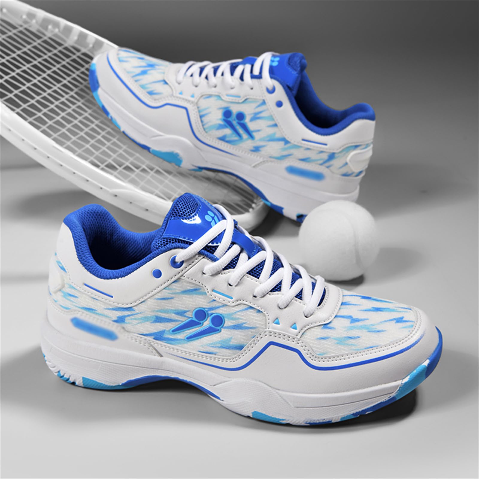 JiuQing Zapatillas De Bádminton para Interior Y Exterior Deportivas Unisex Ligeras para Tenis Y Jogging