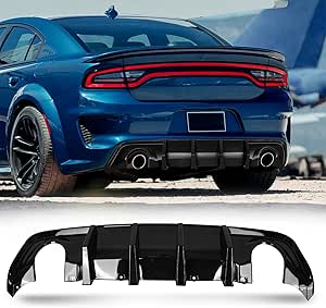 Amazon.com: RockyParts Rear Bumper Diffuser Compatible with 2015-2020 ...