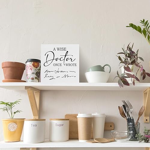 Miniatura 5 de Creoate Letreros decorativos, regalos divertidos para compañeros de trabajo, regalos de dentista para hombres, regalos para el día del médico,