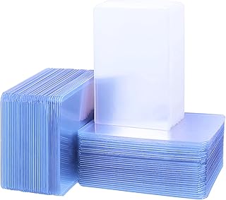 360 Pieces Hard Card Sleeves Clear Trading Card Holder Transparent Card Protectors for Baseball Card, Sports Card, Gaming ...