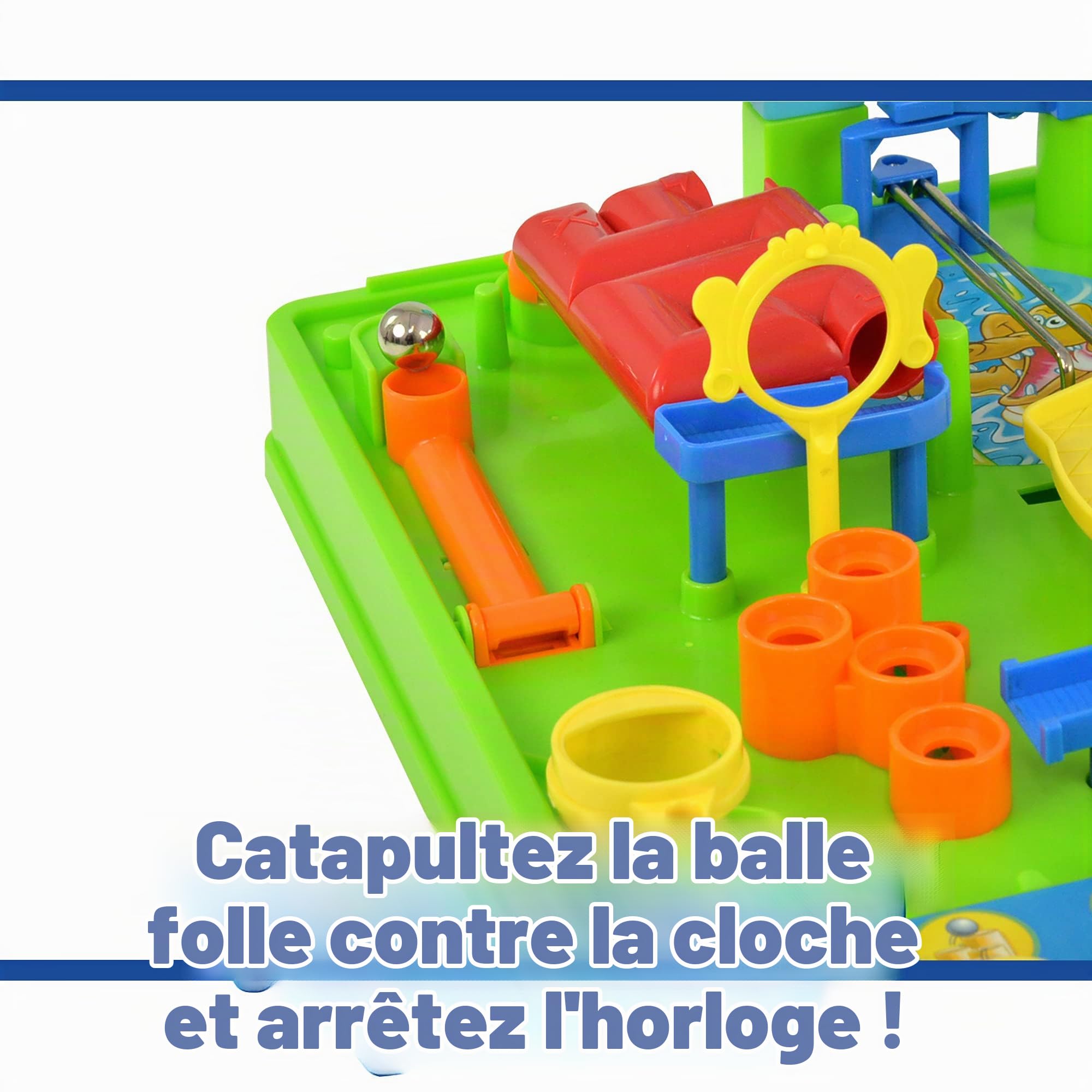 TOMY - Tricky Billie Circuit de Billes T7070, Jeu d'action pour Enfant, Jeu d'adresse et de Rapidité & Pic Pirate Jeux de Société pour Enfants T7028A1, Jeu Rigolo pour Groupes, Cadeau Anniversaire