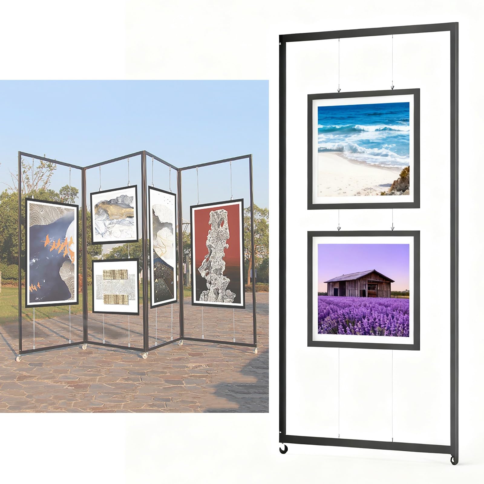 Caballete Madera,Soporte para exposición de pinturas,Soporte Portátil Estudio,Expositor Pictórico,Ajustable Caballetes Para fotografías,carteles(100 * 220cm/39.4 * 86.6in)