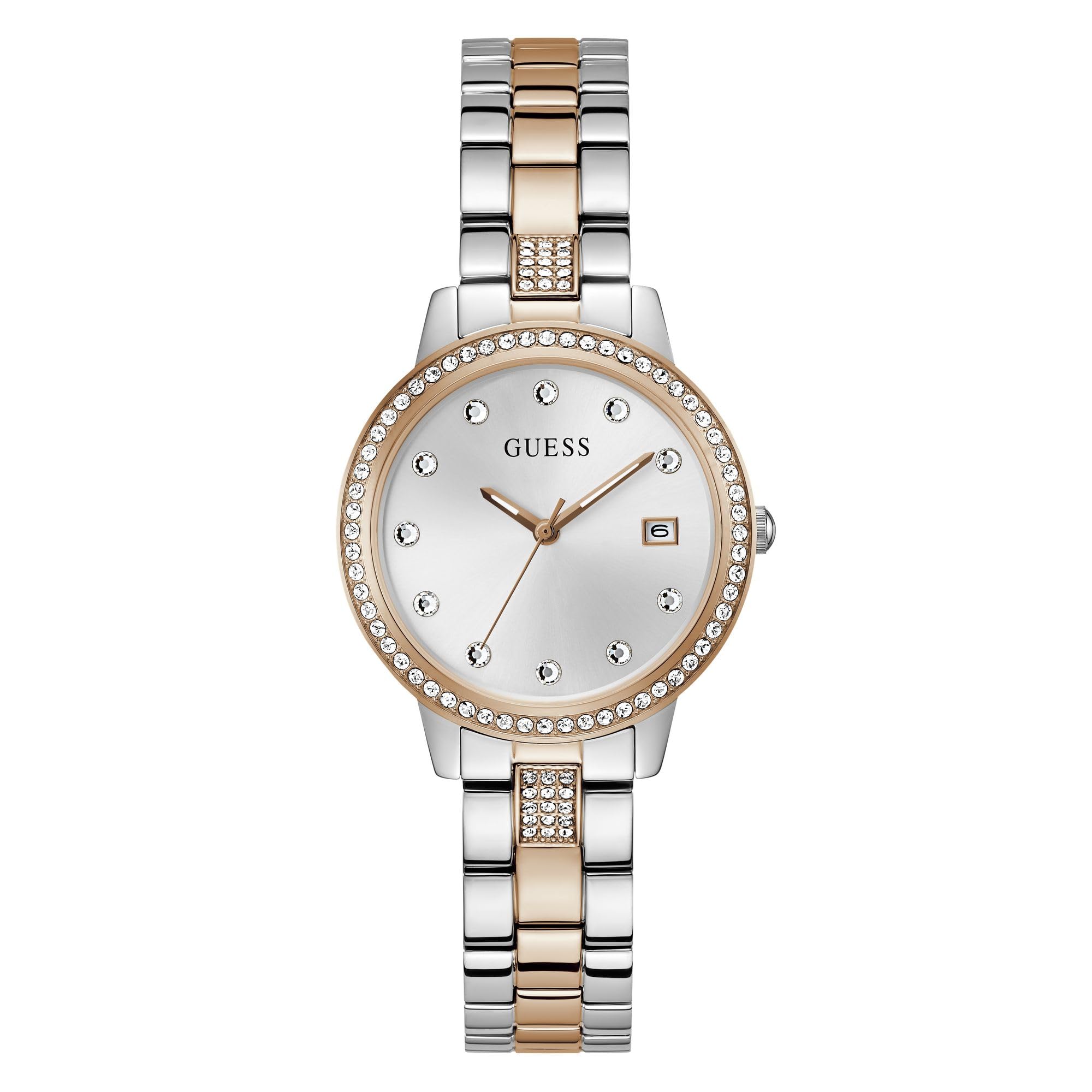 GUESS Stainless Steel Analog White Dial Womens Watch-Gw0725L2, Band Color-Multicolor (B0CWY8NXY5) Amazon Price History, Amazon Price Tracker