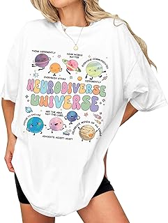 Neurodiverse Universe Shirt for Women - Special Education Teacher Tee On Autism Month, Christmas, Birthday