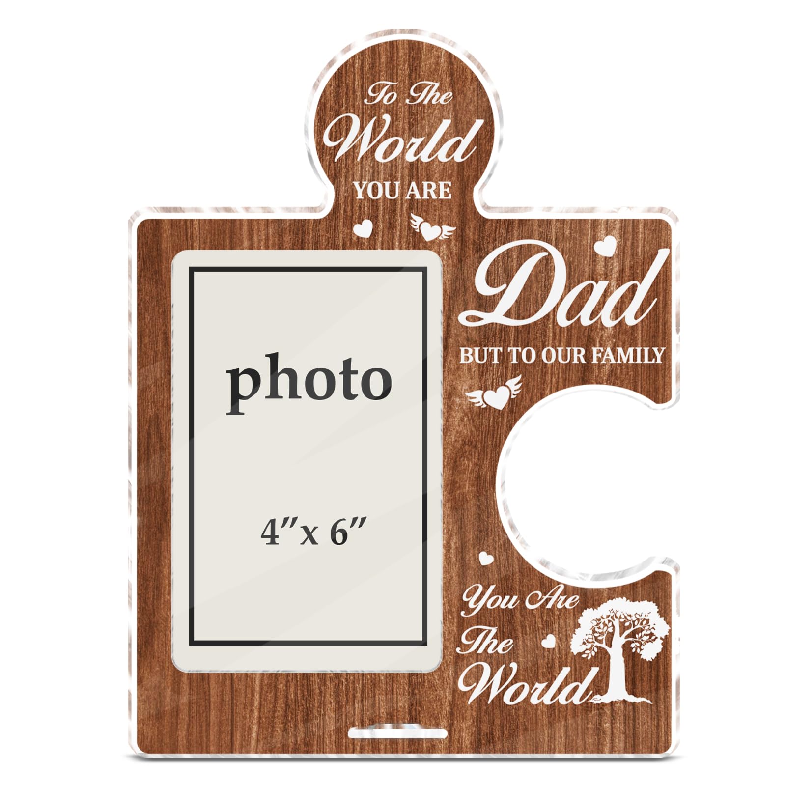 Cadre photo puzzle papa : idée cadeau anniversaire et fête des pères par sa fille ou son fils