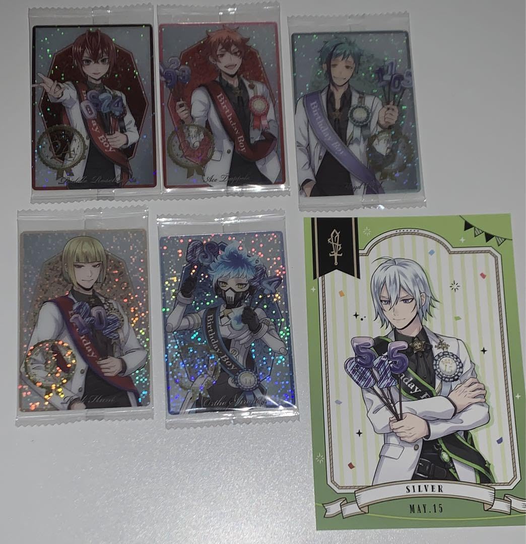 カリム ウエハース4カード おめかしバースデー 箔押し ツイステ ツイン