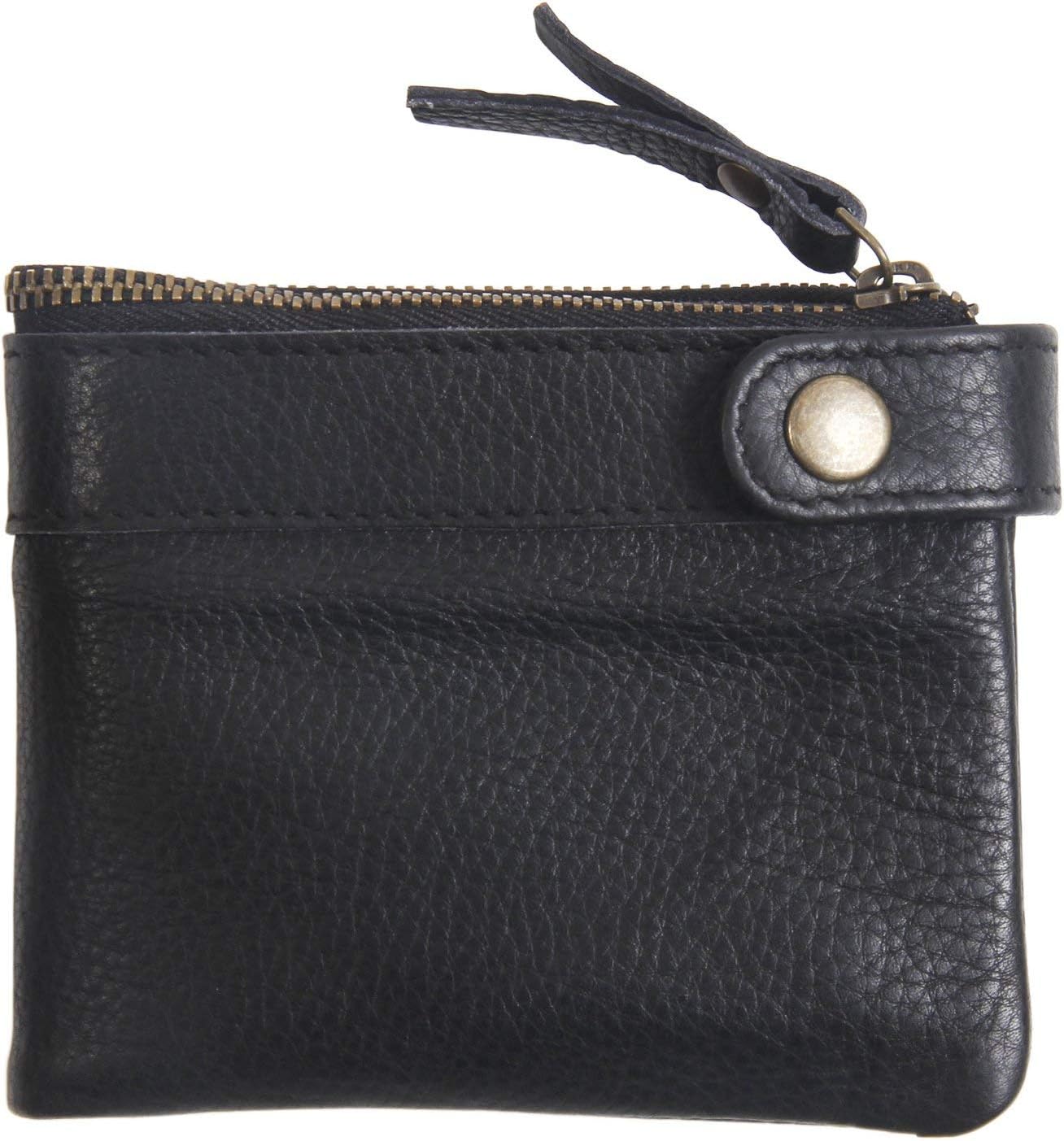 TEE ESSGenuine Leather Wallet for Men with Cash Compartment, Debit/Credit Card Slot and ID Window (Black)