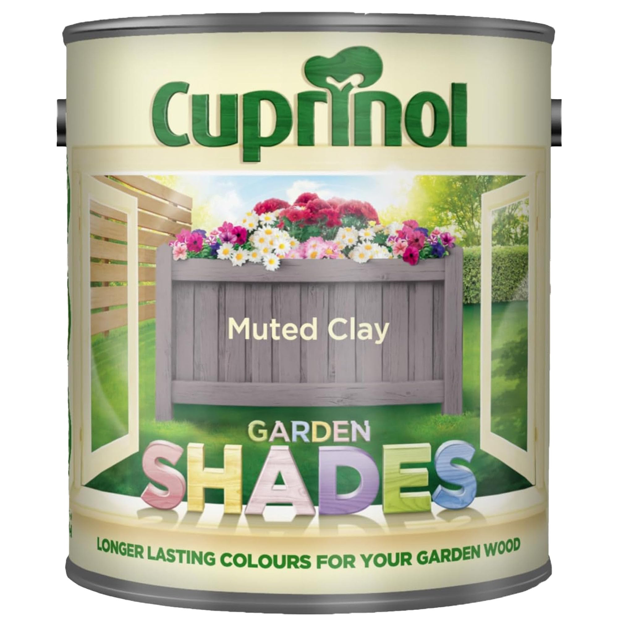 DUAYRA Garden Shades Paint | Quick Drying Water Based | For Garden Fence, Shades, Benches, Terracotta, Brick, Stone | Exterior Wood Furniture | Long Lasting (Muted Clay, 2.5 Liters)
