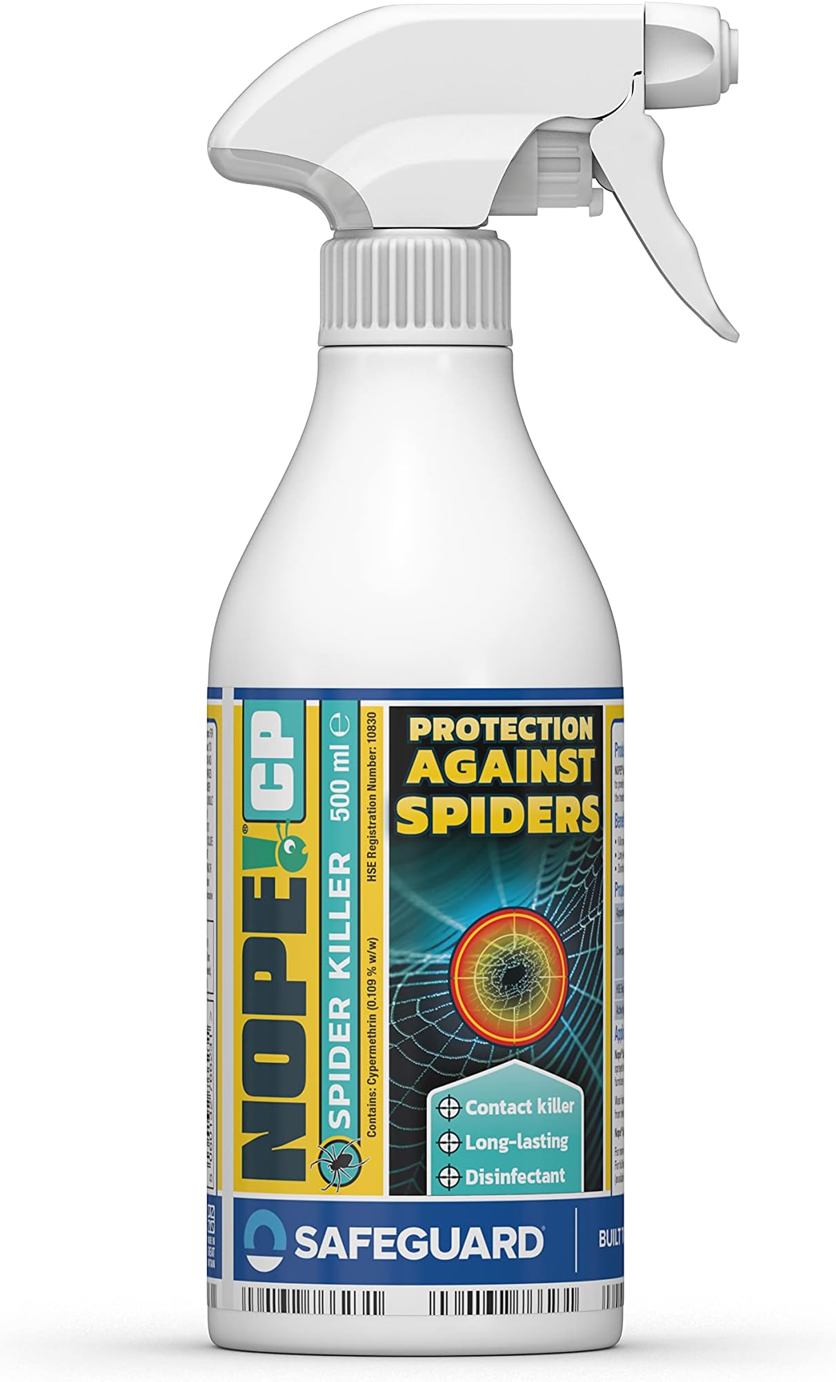 Spider Killer Spray Repellent - Contact Killer. for All Types of Spiders. Residual Action, Odourless, Non-Staining for Indoor and Outdoor Use. 500ml