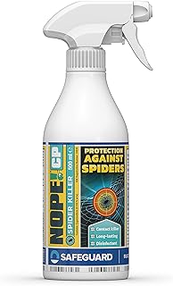 NOPE! Spider Killer Spray Repellent - Kills on Contact. For all Types of Spiders. Residual Action, Odourless, Non-Staining for Indoor and Outdoor Use. HSE Registered - 500ml