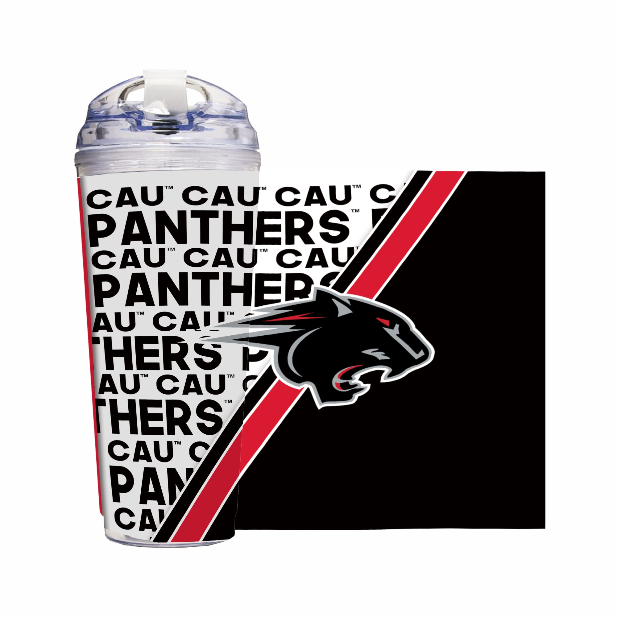 Gobelet avec paille Clark Atlanta University 710 ml pour vos boissons au bureau