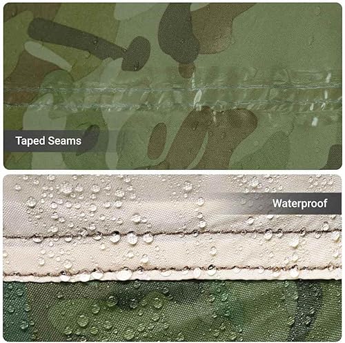 Miniatura 5 de Camping Tent Tunnel 4-Person Camouflage Waterproof vidaXL vidaXL