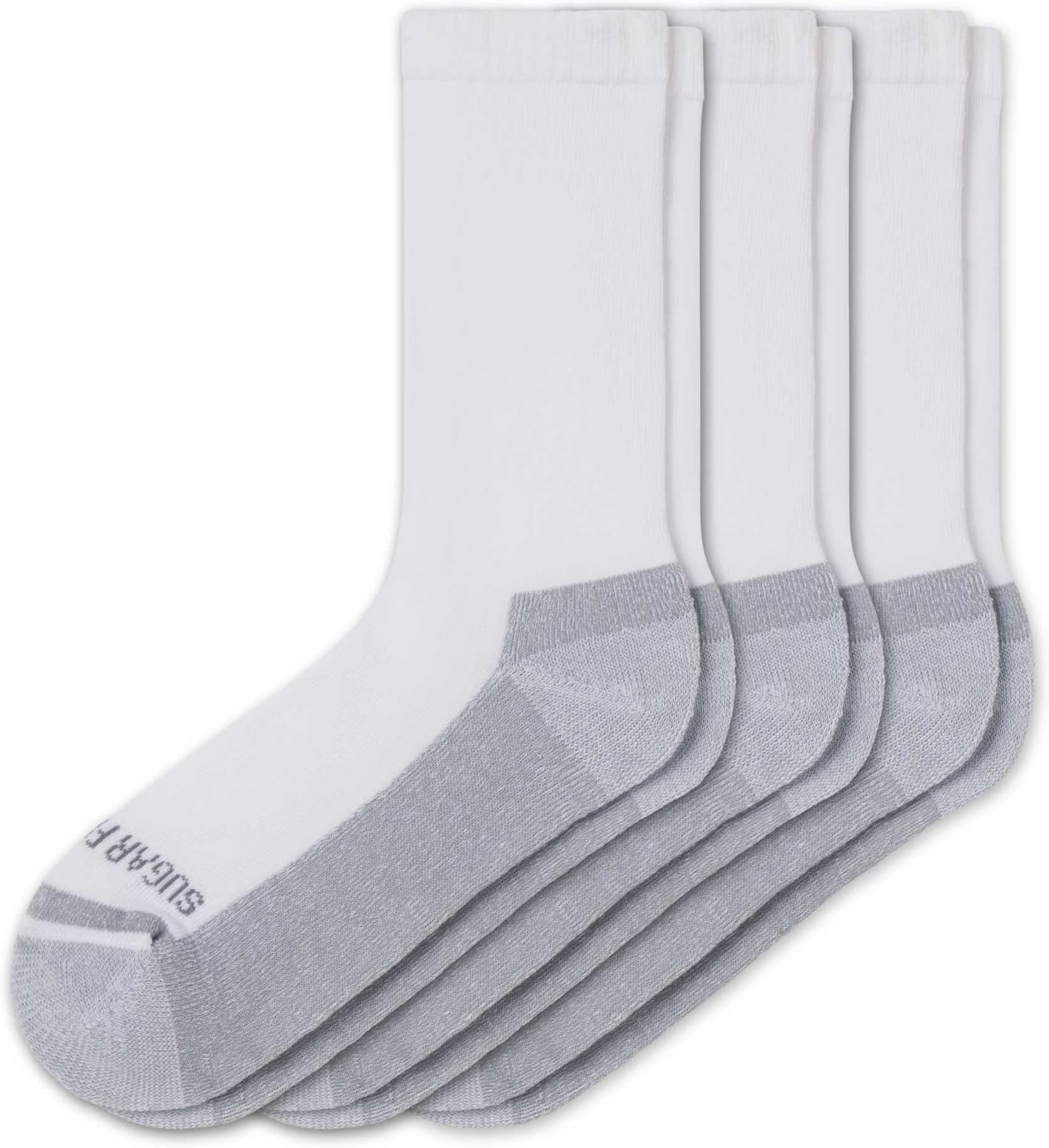 Sugar Free Sox Active-Fit Cushioned Diabetic Crew Socks 3 Pack | Maximize Comfort and Circulation | Seamless Toe