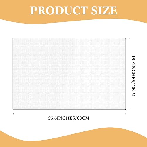 Miniatura 2 de 2 fundas de mesa de noche de 15.8 x 23.6 pulgadas de grosor de plástico de cloruro de polivinilo transparente, protector de mesa transparente de