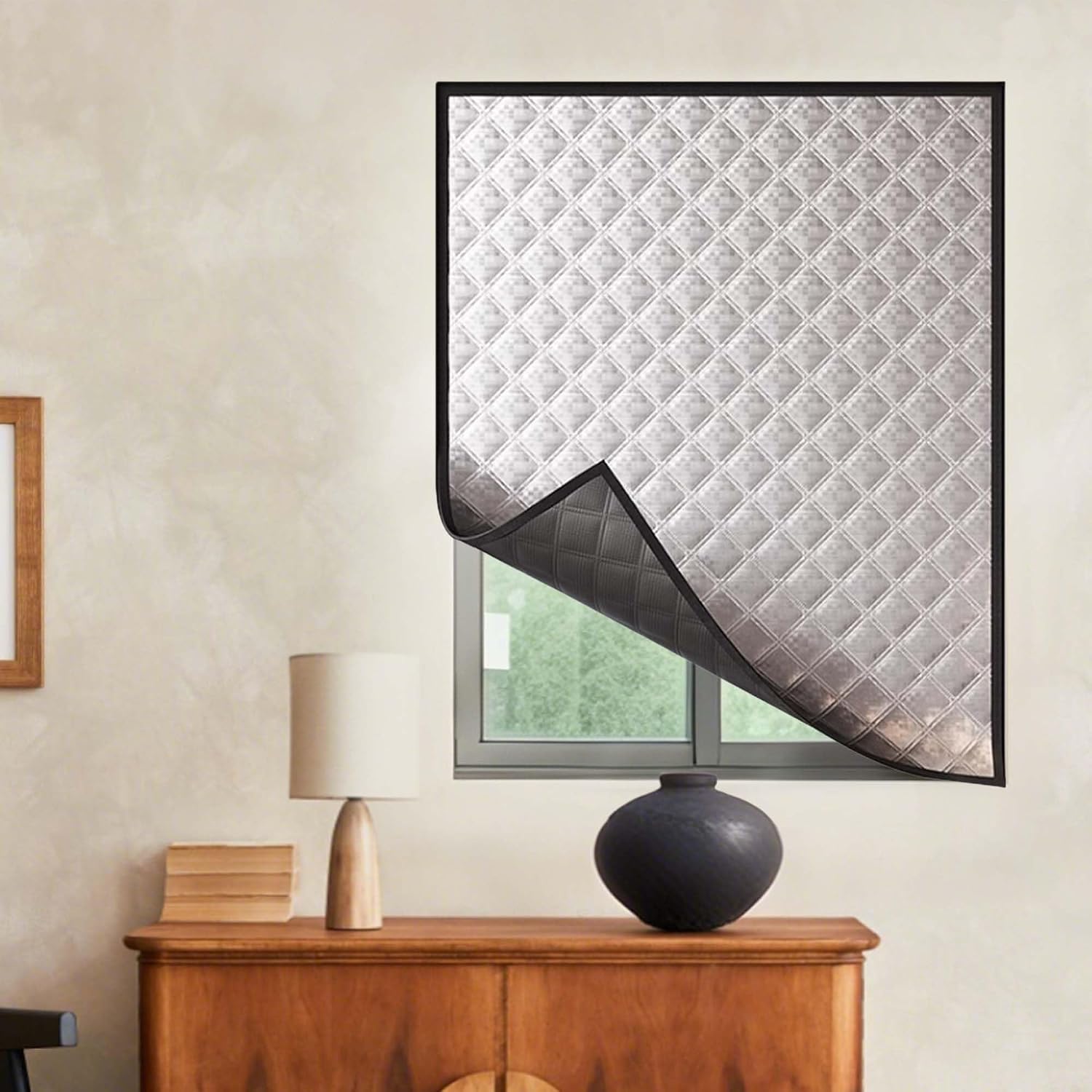 防音 窓シート 136 x 130 cm 冷気遮断カーテン冷え対策暖房節約窓ぎわあったか冬の断熱シト両面テプエアコン節電対策DIY取