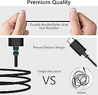 Vista 6 de Auriculares USB C, TITACUTE con cable para iPhone 15 Pro Max, Samsung S23 FE S22 S21 S20 A53 A54 Galaxy Z con cancelación de ruido tipo C
