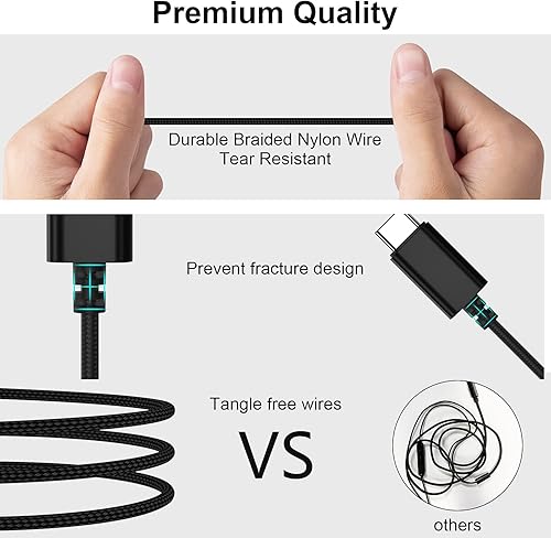 Miniatura 6 de Auriculares USB C, auriculares con cable para iPhone 15 Pro Max, Samsung S23 FE S22 S21 S20 A53 A54 Galaxy Z con cancelación de ruido tipo C con