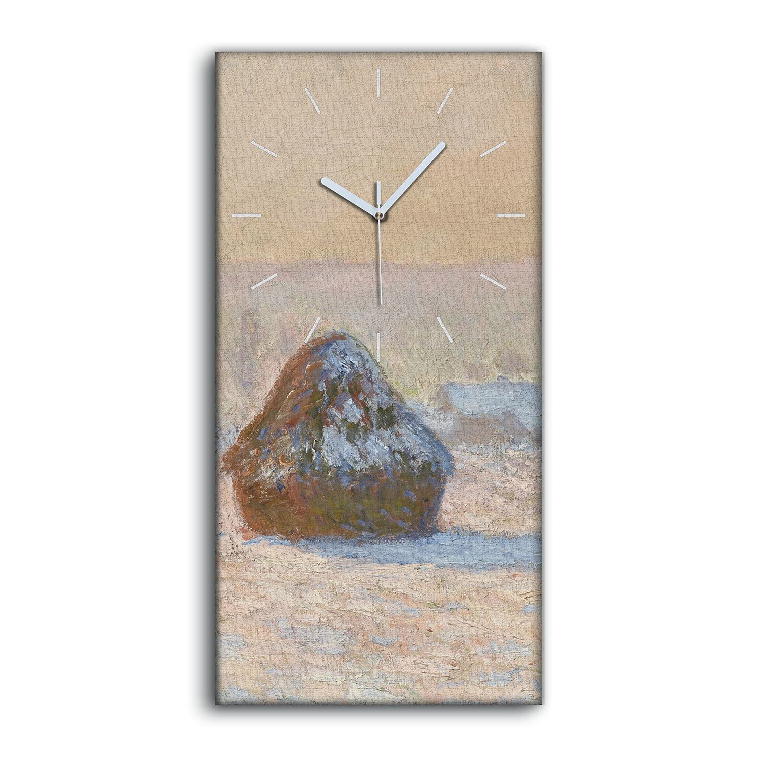 Horloge sur toile silencieuse pour salon et chambre art moderne 30x60cm