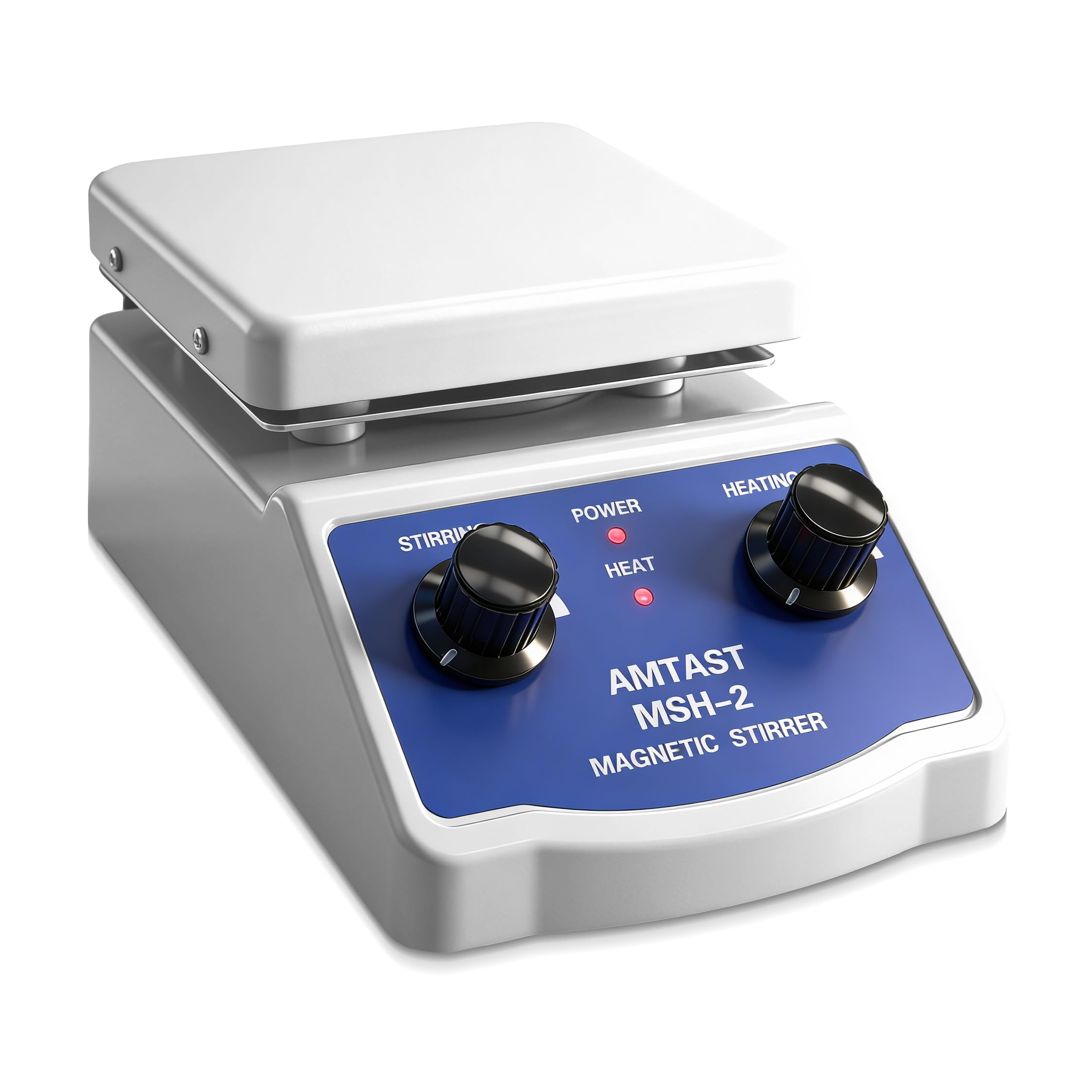 Agitatore magnetico con piastra riscaldante, frullatore e supporto termometro, per riscaldamento e laboratorio, piastra magnetica