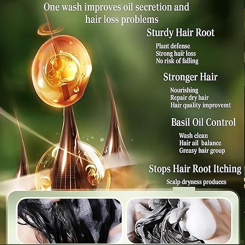 Miniatura 4 de Nature Triangle Barra de champú, champú de jabón verde Nature Siete, calmante y fortalece el cabello para mujeres y hombres con una red de espuma (2