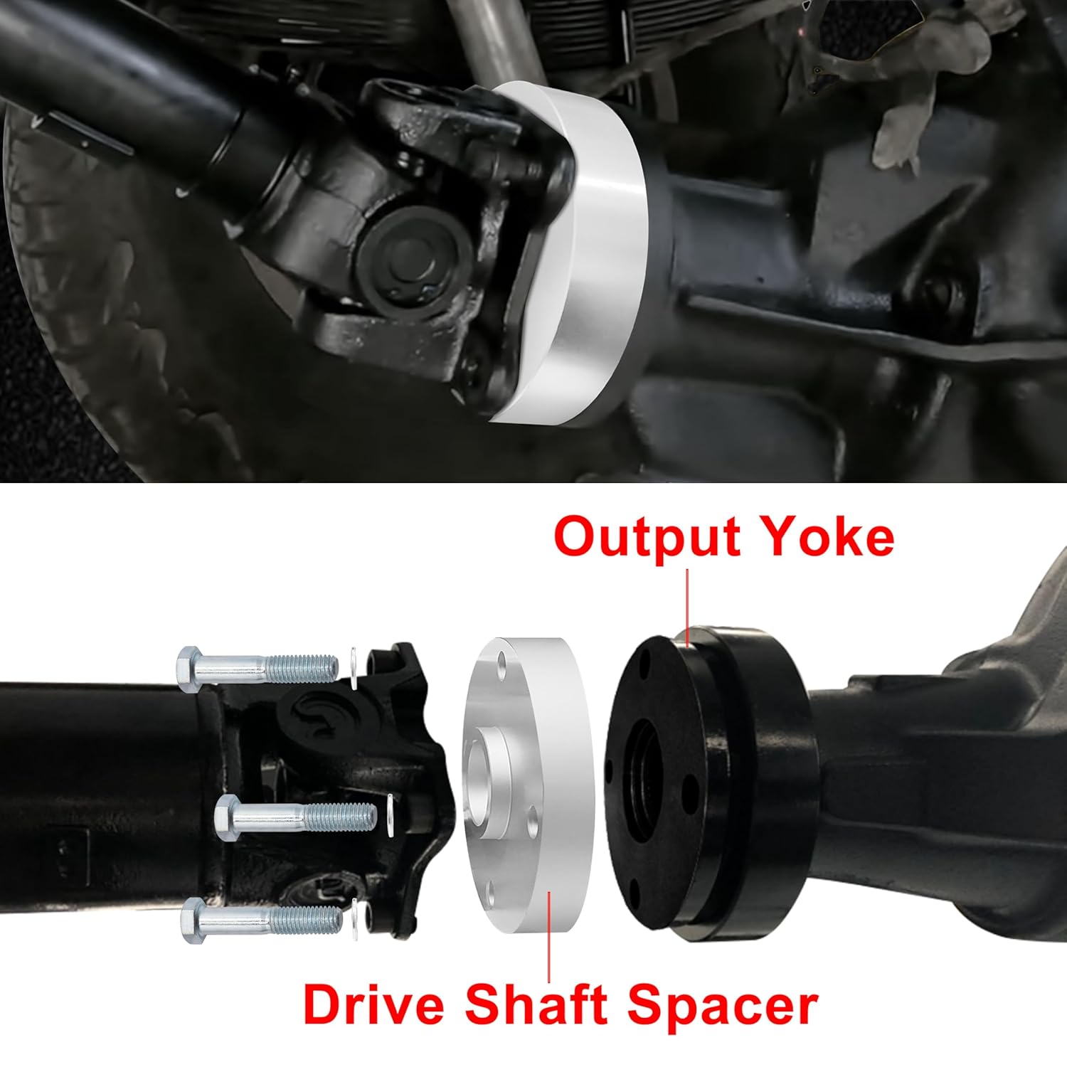90-4107B Suspension Front Drive Shaft Spacer Compatible with Ford F150/F250/F350