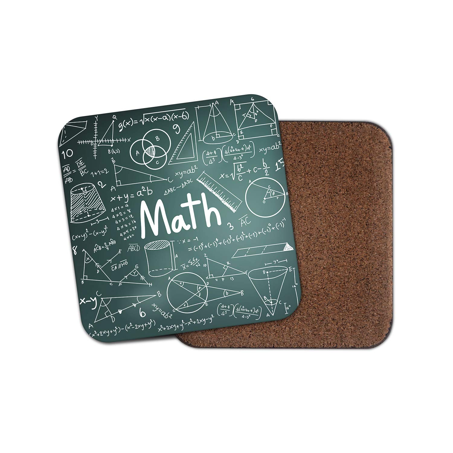 Destination Vinyl Ltd Multicolor 1 X Maths Coaster - Equations Mathematics Learn Pi Teacher Student #19126