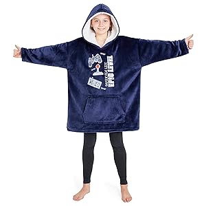 CityComfort Hoodie Voor Jongens, Fleece Oversized Hoodie Deken