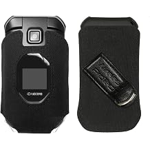 Ballistic Nylon Fitted Case with Swivel Belt Clip Compatible with Kyocera DuraXV Extreme E4810