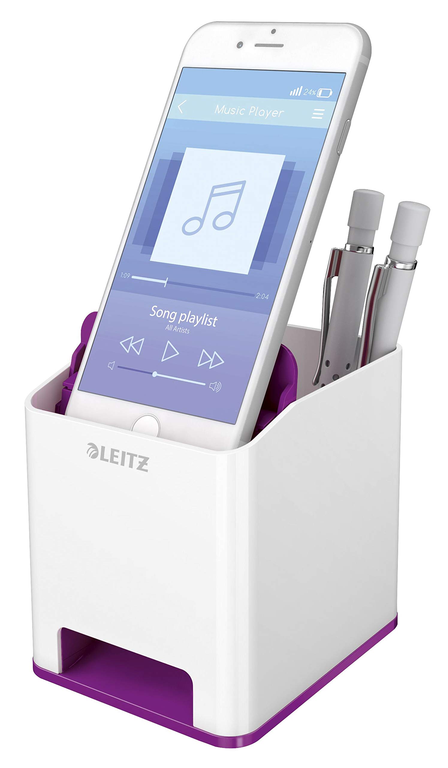 Leitz WOW Schreibtisch Accessoires (Komplett - Set) (Metallic Violett)