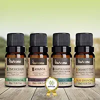 Kit 4 Óleo Essencial Via Aroma 100% Puro Clássico I