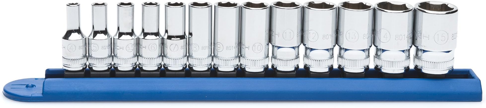 13 Pc. 1/4" Drive 6 Pt. Mid-Length Socket Set, Metric - 80304S