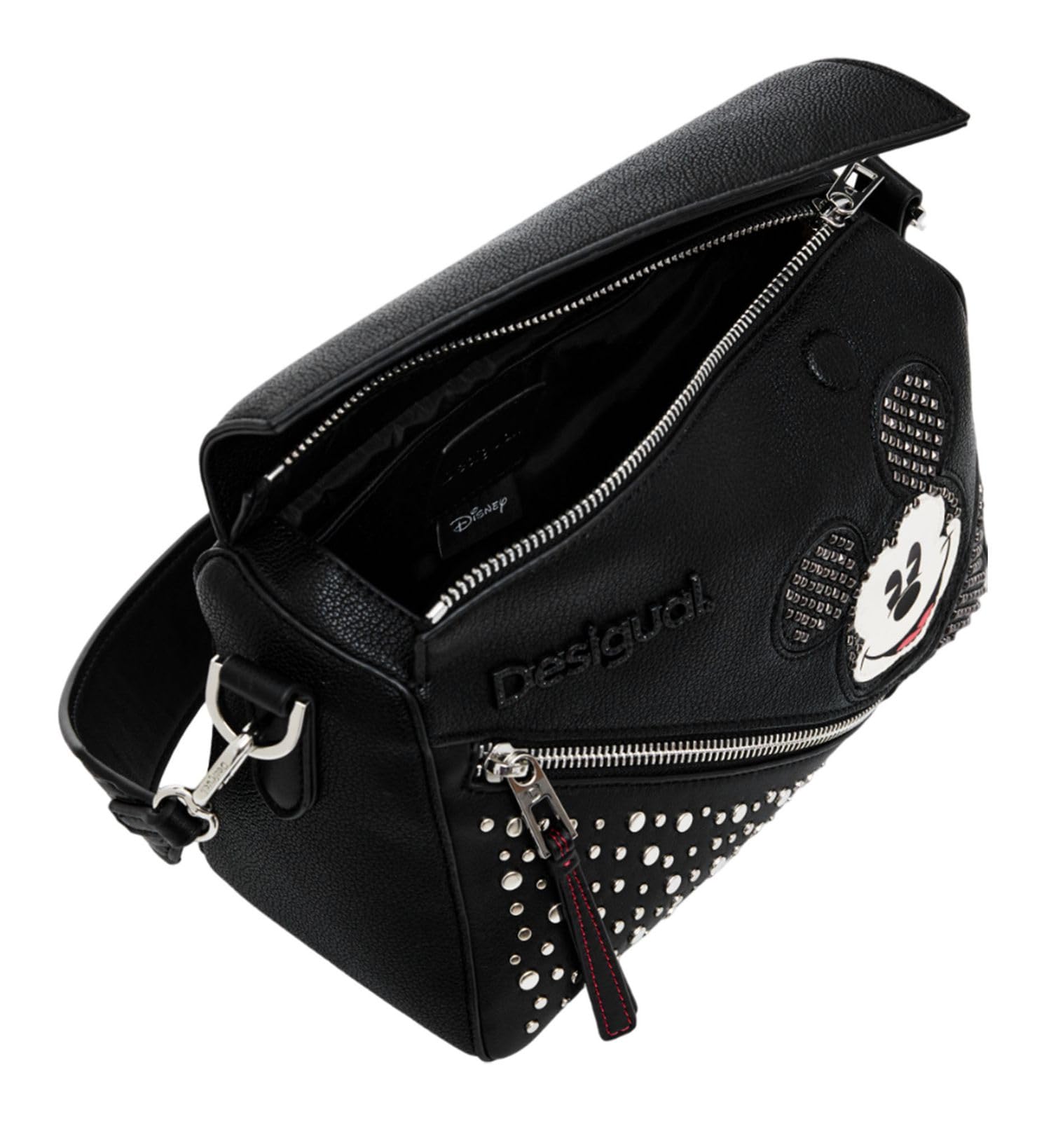 Desigual borsa a tracolla Mickey Studystyle Phuk Crossbody Bag Black nero