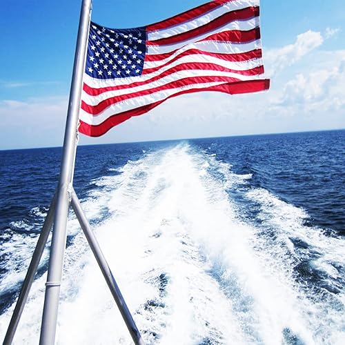 Miniatura 9 de Deluxe - Bandera estadounidense de 4 x 6 pies, resistente a desgarros, de nailon hilado súper resistente 420D de 4 x 6 pulgadas, bandera