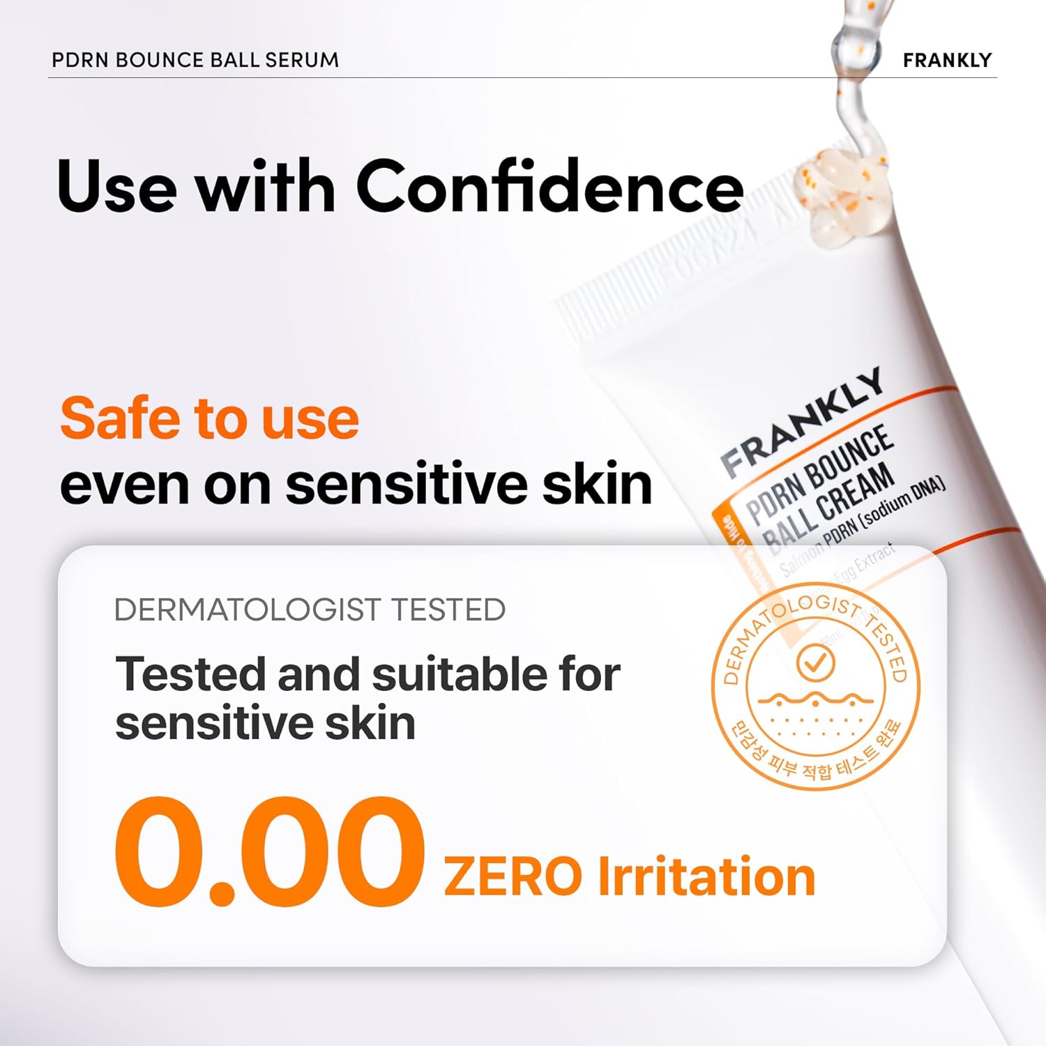 FRANKLY Salmon PDRN Bounce Ball Cream – 99% Pure Salmon DNA Moisturizer for Skin Repair & Glow | Post Microneedling Recovery & Barrier Repair | Lightweight Gel Cream | Korean Skincare | 1.69 fl oz - Image 8