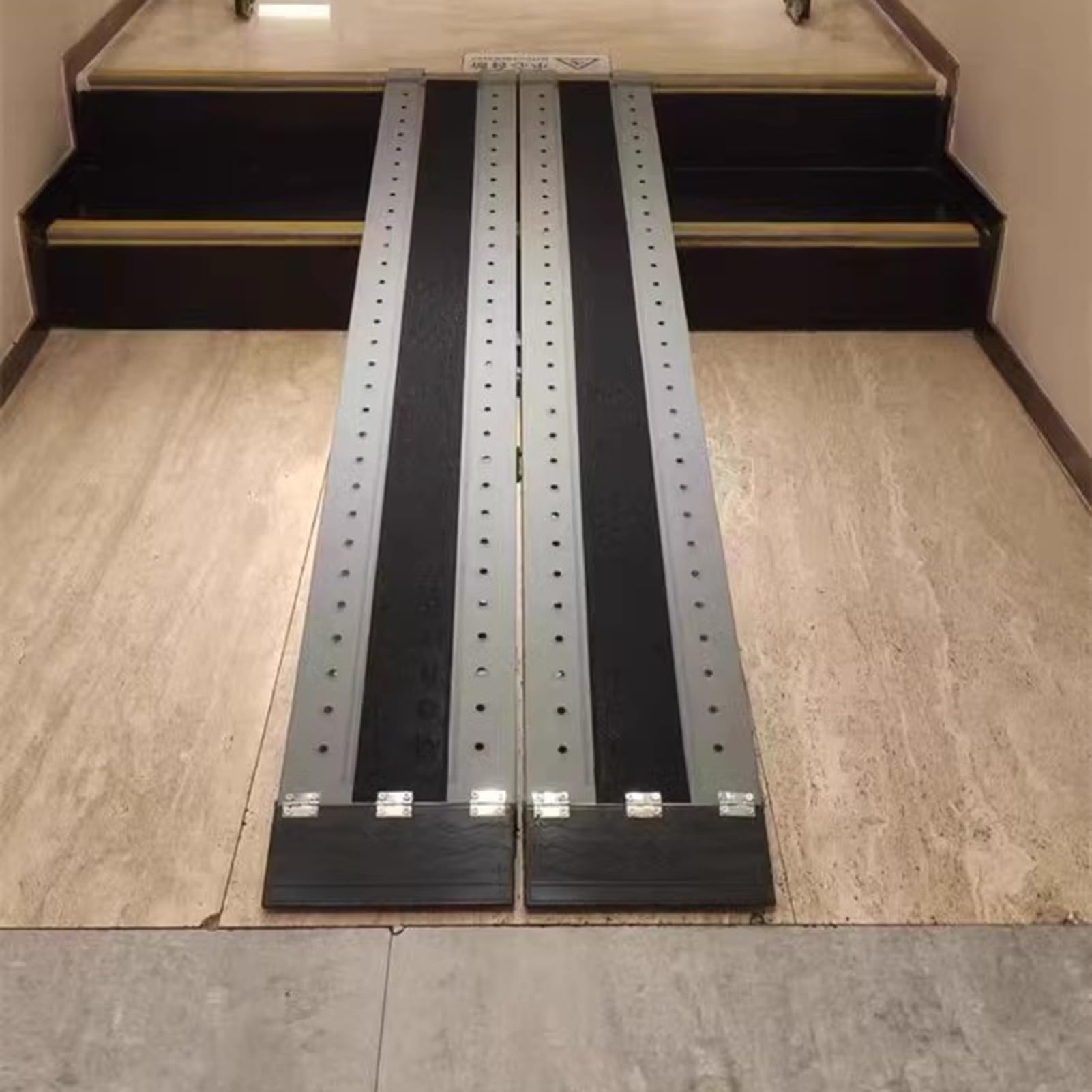 Rampa de umbral, Placas de transición de escaleras portátiles, peldaños de Movilidad Antideslizantes, escalones de transición para Scooter de Silla de Ruedas, escaleras, Puertas, aeropatines (Color: