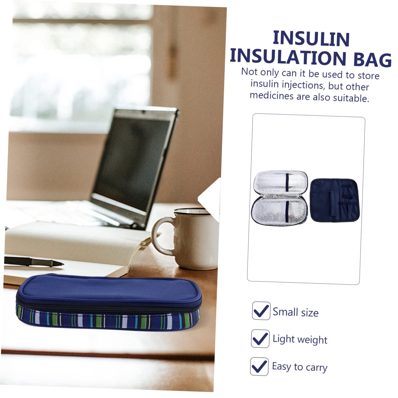 NOLITOY Travel Case Bag Cooler Pouch Insulation Organizer Portable Bag Compact Hard Shell Case