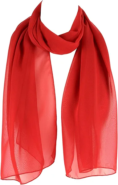Hat To Socks Chiffon Scarf Sheer Wrap for Women