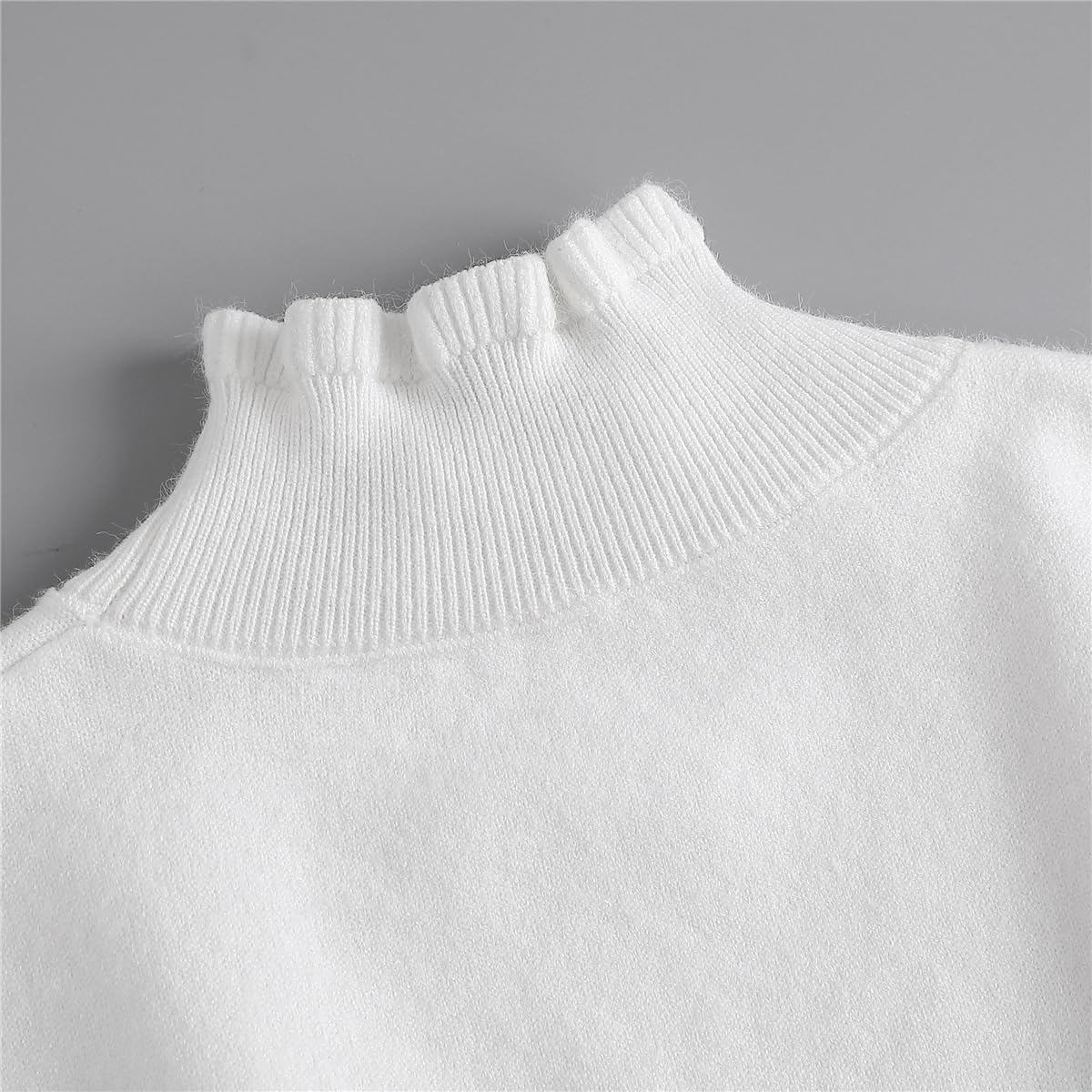 Womens Detachable Dickey Collars Half-Shirt Fake False Collar with Adjustable Straps - Image 5