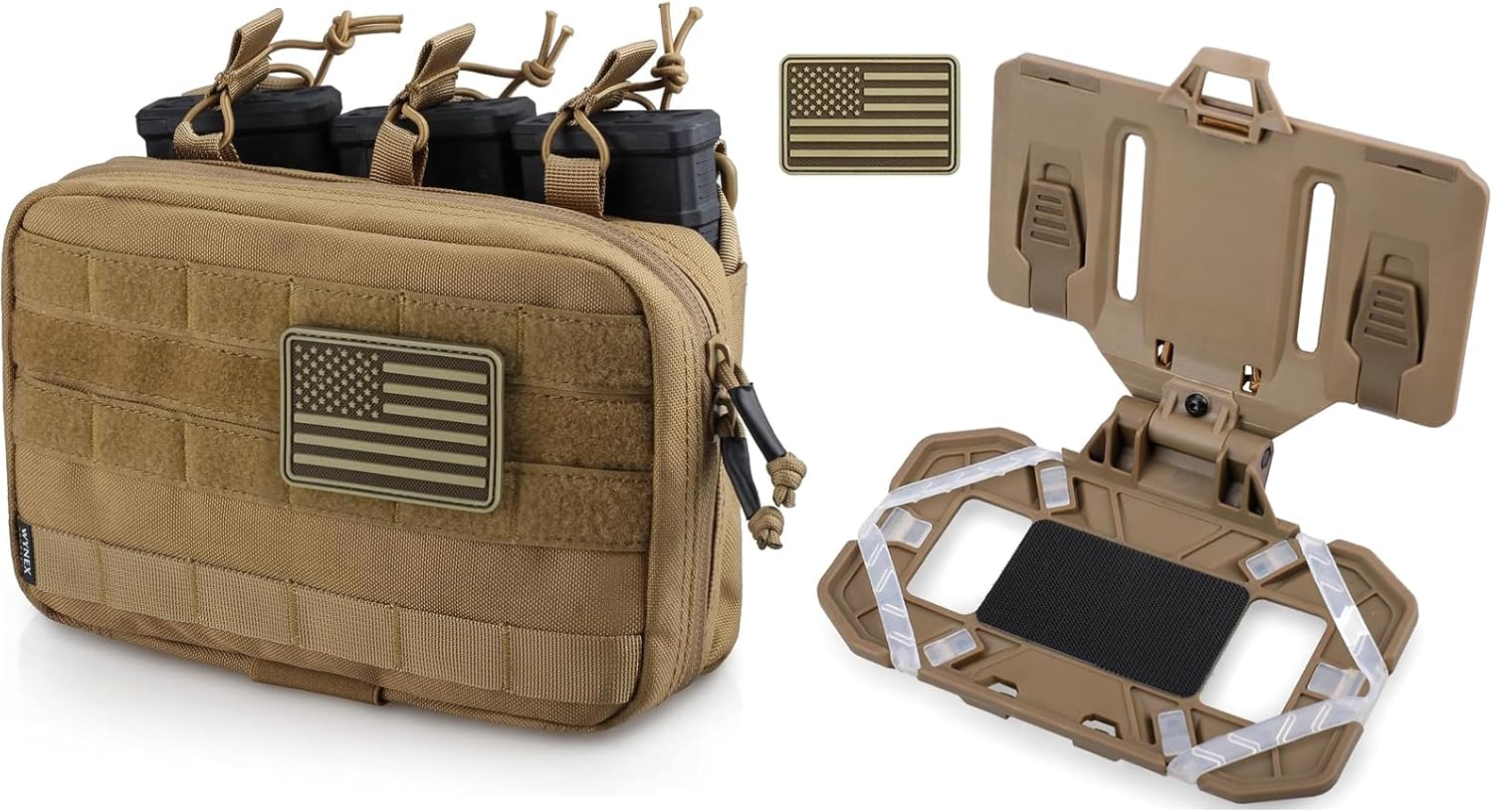 WYNEX Tactical Mag Admin Pouch Plate Carrier Phone Mount Sports & Outdoors
