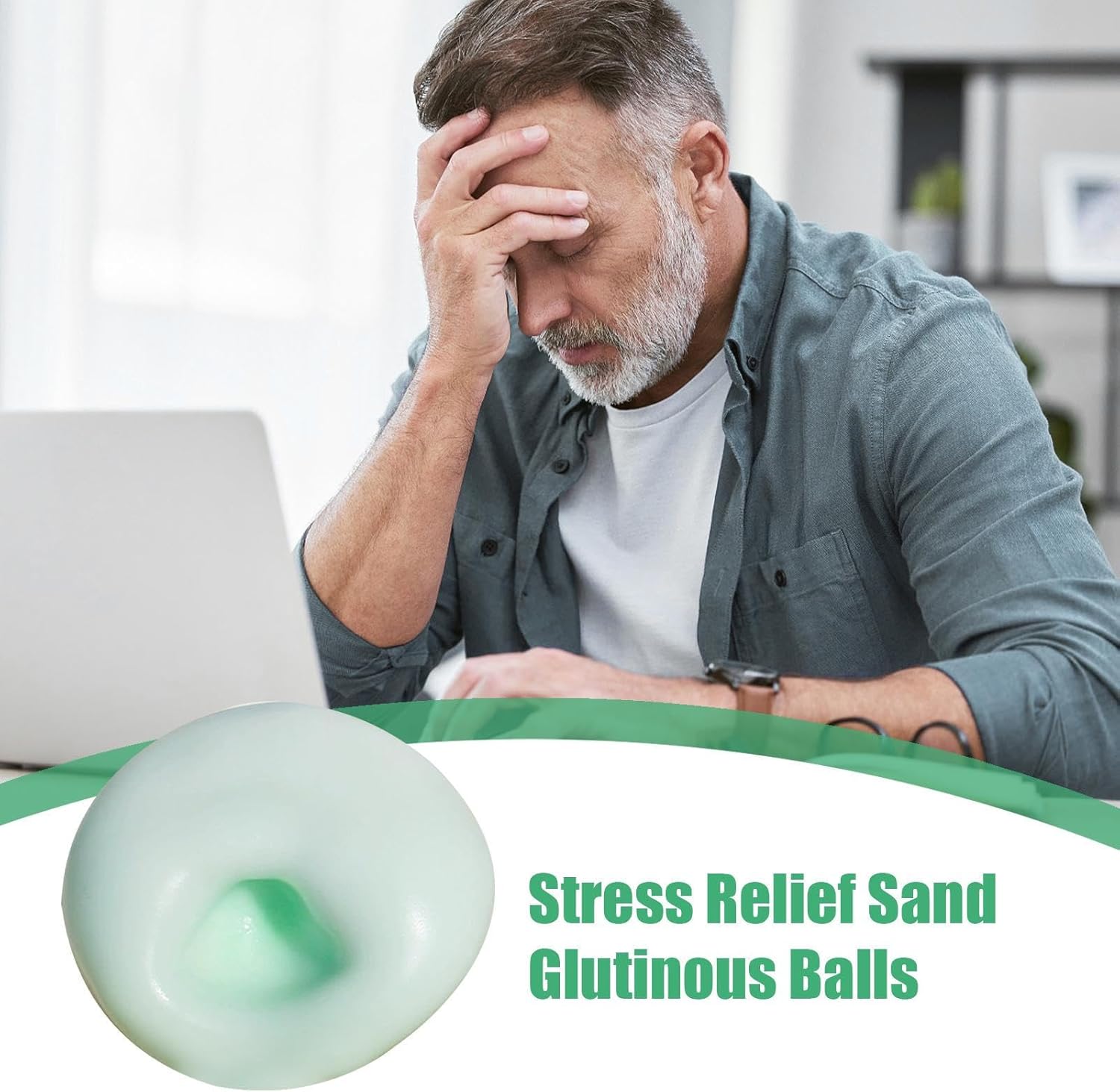 Crispy Stress Ball | Glutinous Sand Ball | Squeeze Toy with Mouldable Balls | Soft and Stretchy Stress Relief Toy | Slow Rebound Sensory Squeeze Balls