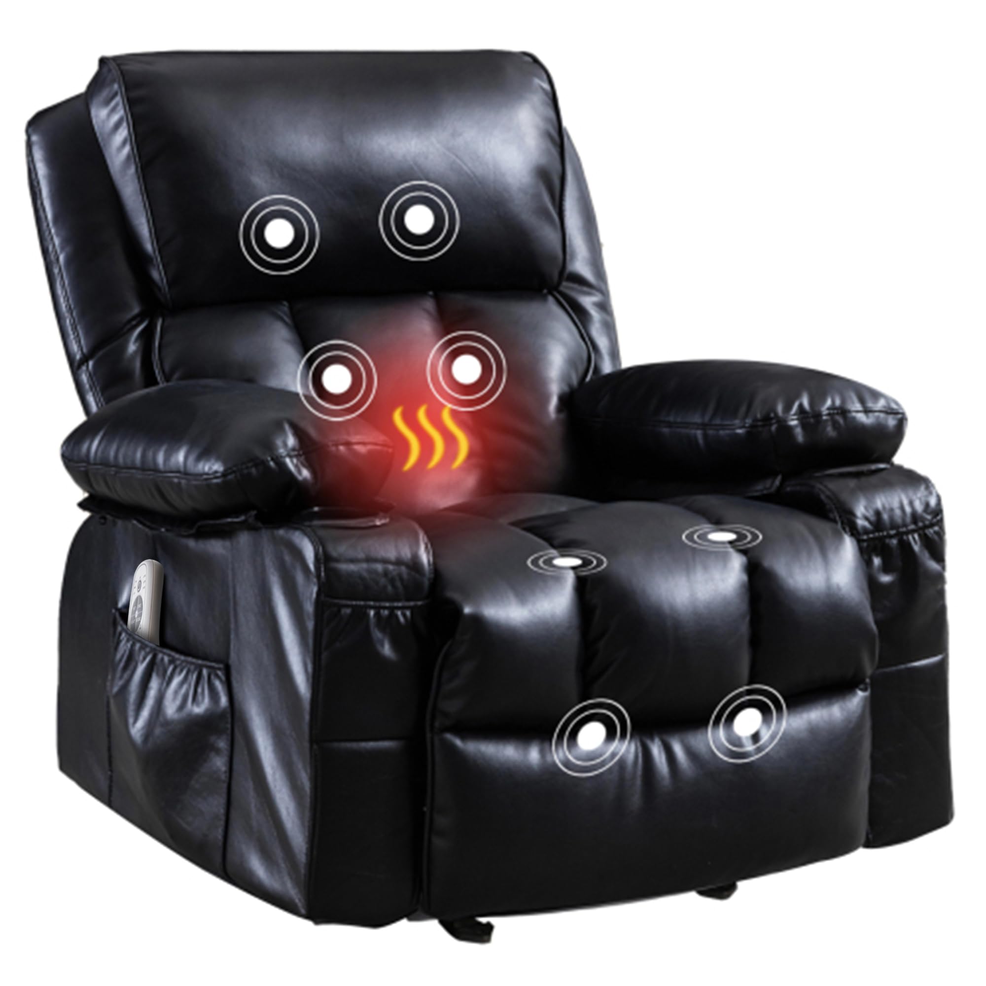 Living Room Lazy Boy Recliner With Cup Holder Oversized Power Lift
