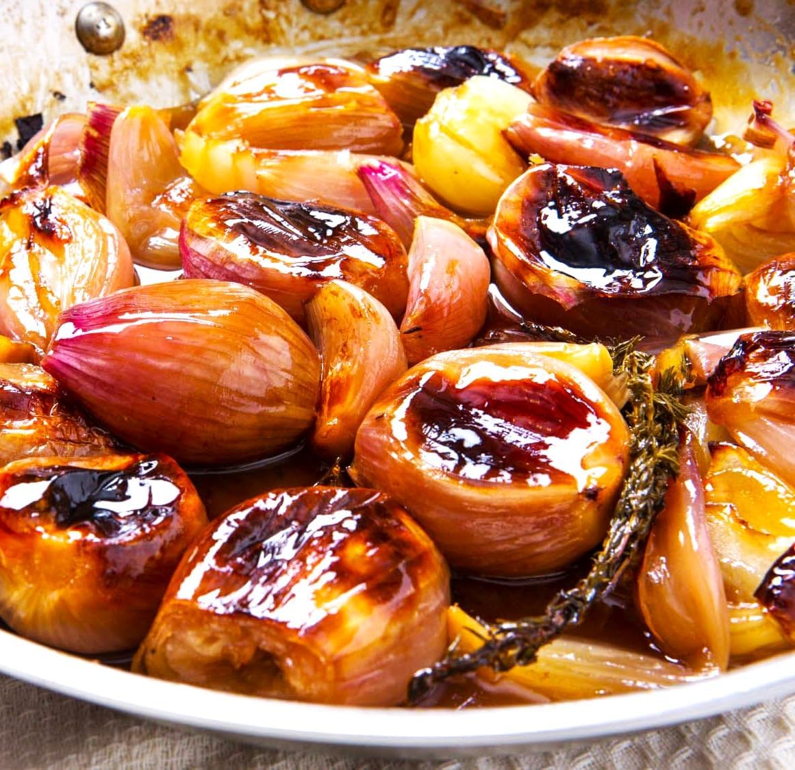 TomorrowSeeds - Nero Shallot Sets (Bulbs) - 1 Pound - for 2025 Planting Seeds Hybrid F1 Round Traditional Echalote Onion Set Scallion Grow Your Own Transplants Bulbs Planting