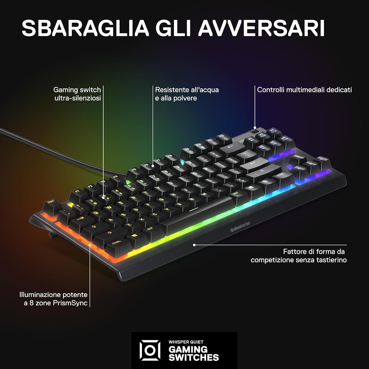 Apex 3 TKL - Tastiera gaming - Immagine 2