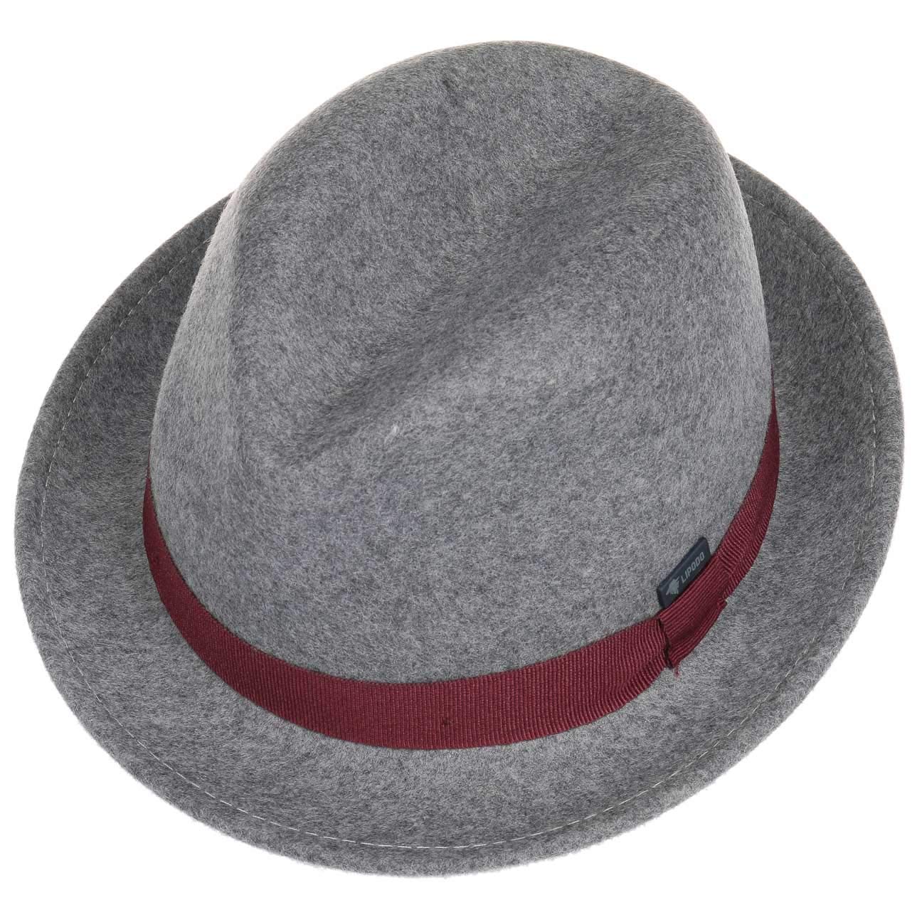 Lipodo Kids Wool Felt Trilby Hat Fedora (One Size - Anthracite) - Image 2