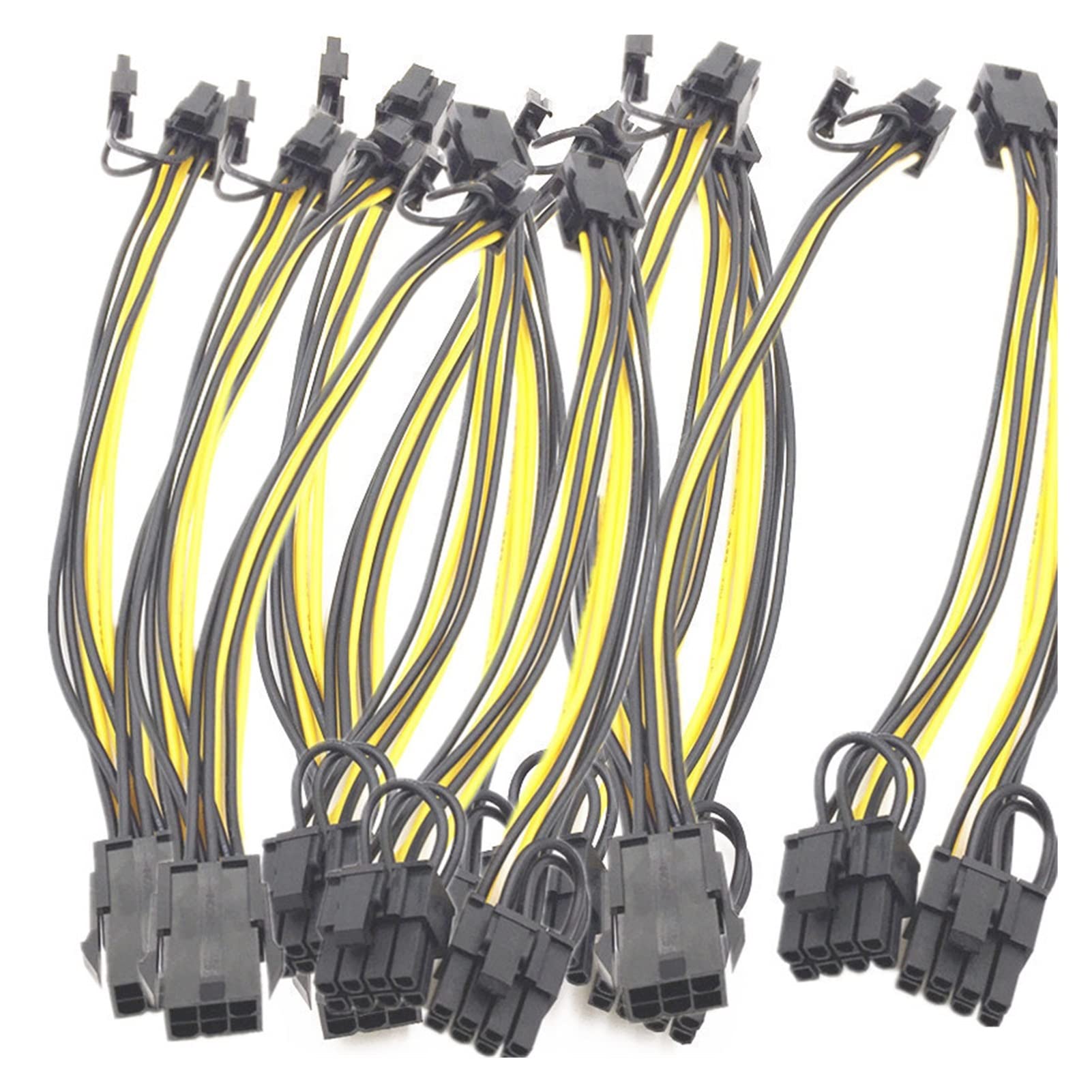 Cavo Splitter Alimentazione PCIe 6 Pin A 2x6 Pin - 20cm, 2 Confezioni, Per Schede Video - Foto 2