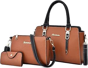 Bolsos de Mano PU Cuero Vintage Mujer Bolsos Bandolera Moda 3 Piezas Bolsos  Totes Shoppers Elegante, Conciso y Generoso para Otoño e Invierno Trabajo,  Diario Vida y Fiesta,Yellow : Amazon.com.mx: Ropa, Zapatos