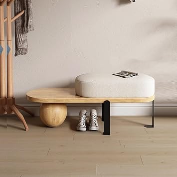 Upholstered Bedroom Bench Entryway Bench for Bedroom Bench Entryway Bench with Seat End of Bed Bench with 300lb Seating Storage Ottoman Bench for Living Room,Bedroom,Entryway