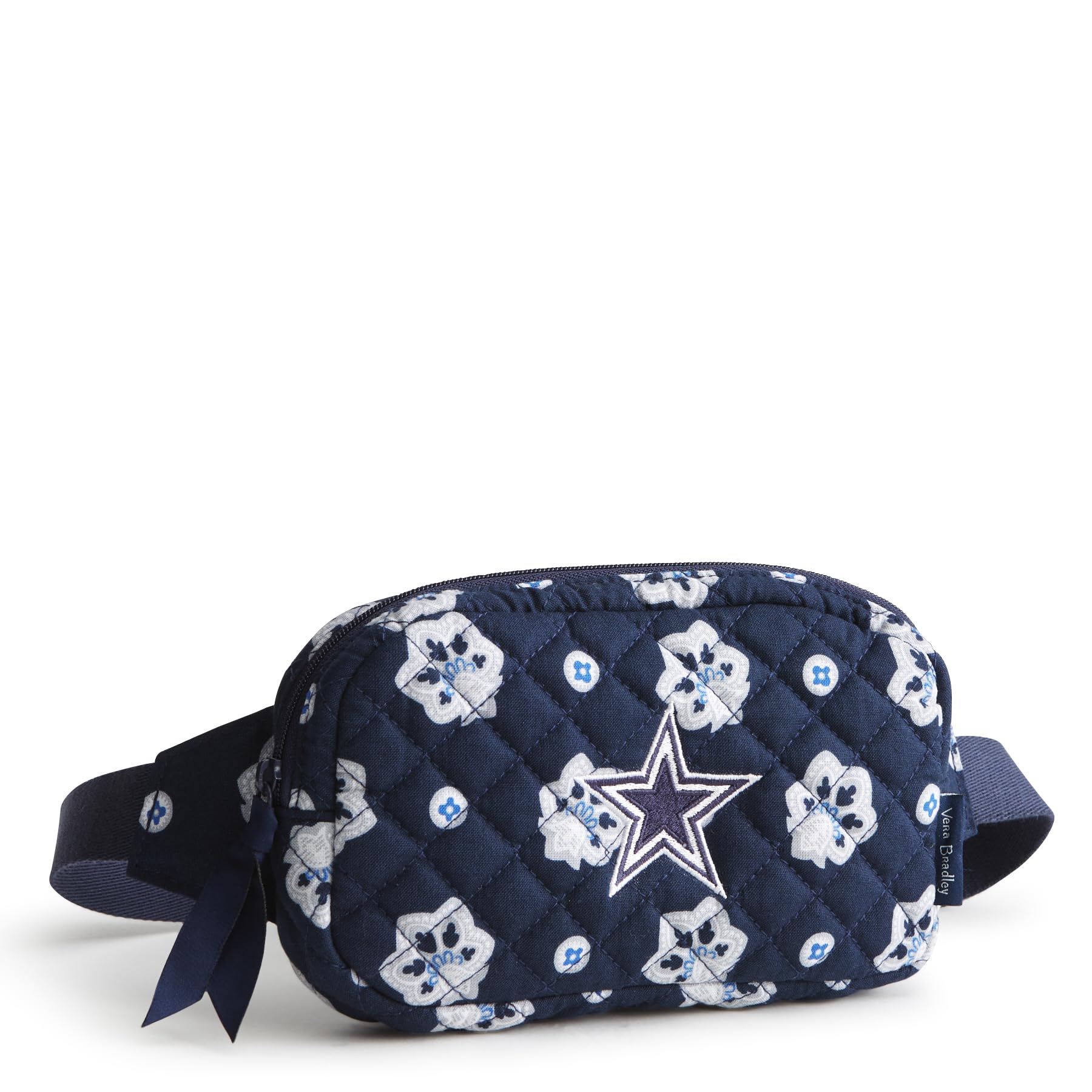 Vera Bradley Premium Cotton Large Travel Duffel Bag, Royal Blue/Red Bandana
