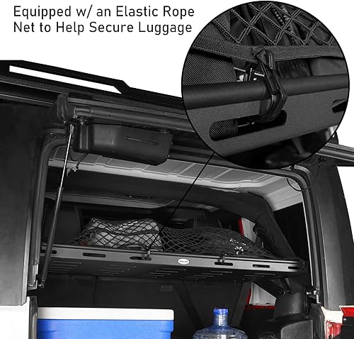 Miniatura 5 de Hooke Road Bandeja de almacenamiento interior para maletero trasero para Jeep Wrangler JK JL Unlimited de 4 puertas duras de 4 puertas