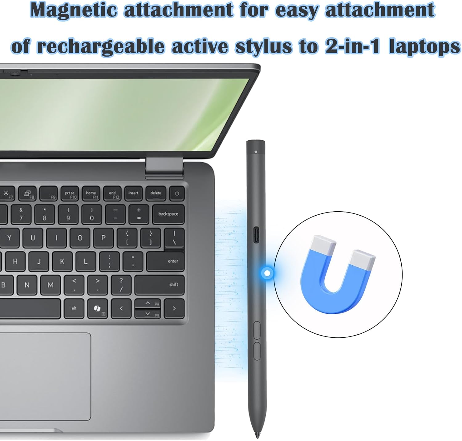 Premier Rechargeable Active Pen for Dell Active Pen Pn7522w Active Pen Pn7522w Stylus Compatible with Dell Latitude 3340 7490 5420,for Inspiron 5640 7425,Laptop Pen Pn7522w for Dell XPS 2in1 Laptop